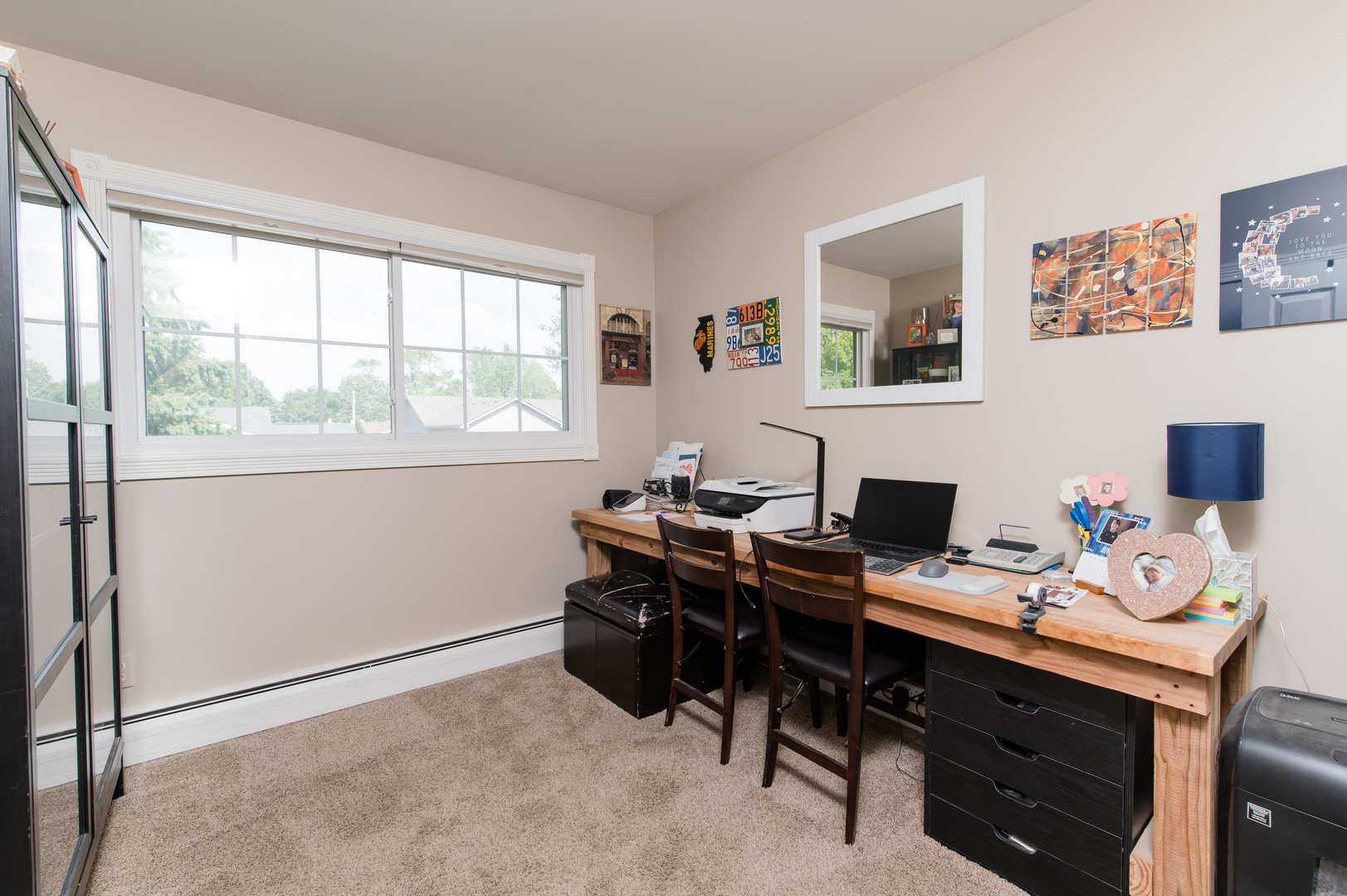 103 Oakleaf Road Lake In The Hills, IL 60156 - Photo 23 of 41 a view of a workspace with furniture and a window