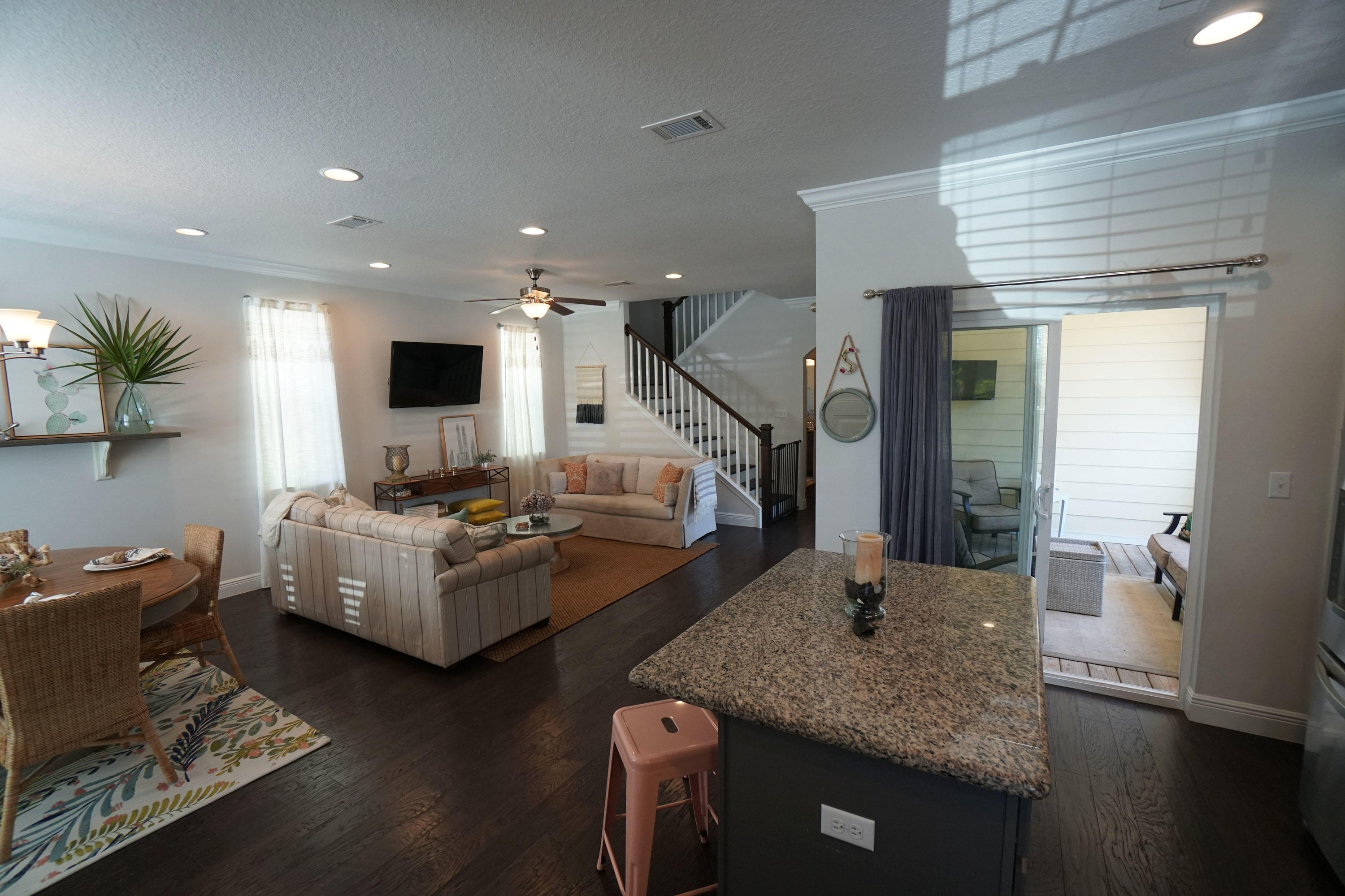 56 Sandpine Loop Inlet Beach, FL 32461 - Photo 3 of 22 a living room with hard wood flooring and a table