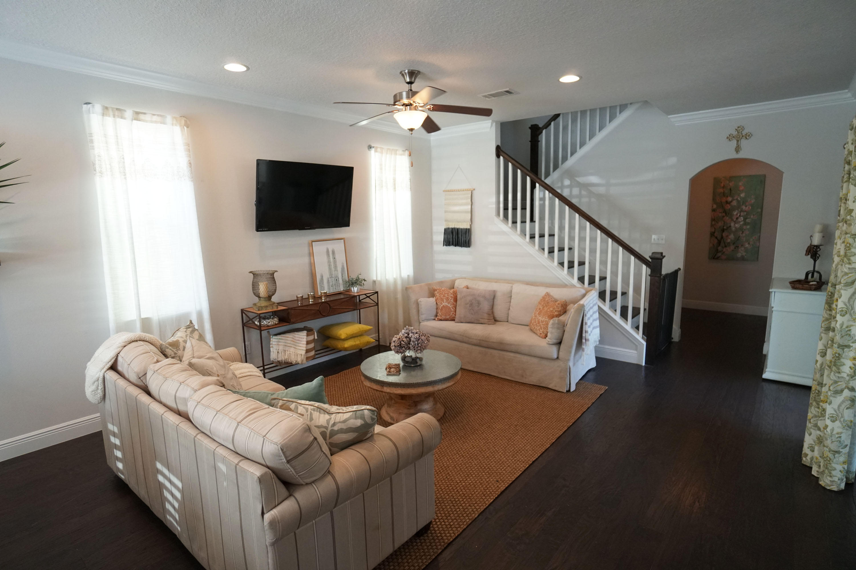 56 Sandpine Loop Inlet Beach, FL 32461 - Photo 7 of 22 a living room with furniture and a flat screen tv