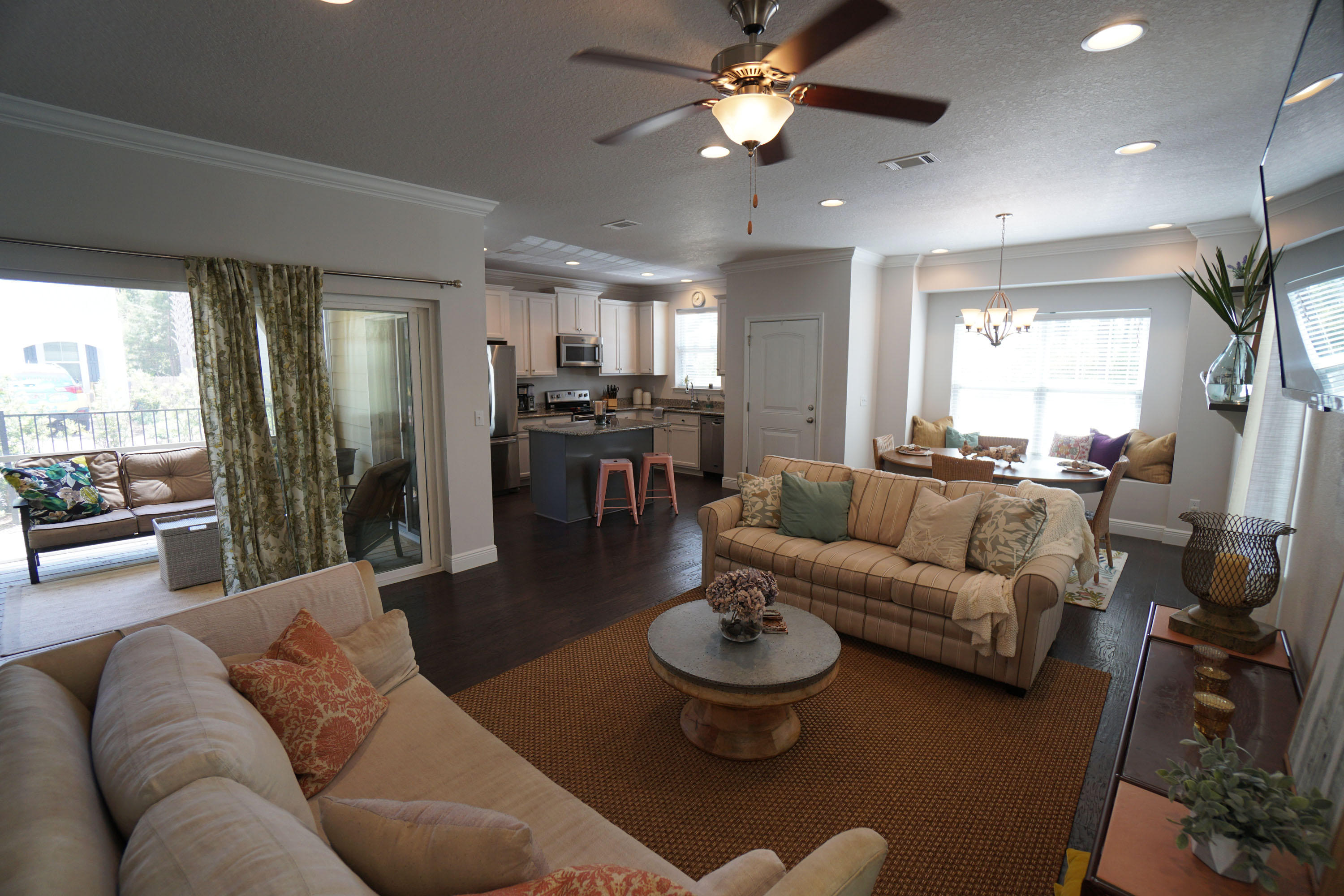 56 Sandpine Loop Inlet Beach, FL 32461 - Photo 9 of 22 a living room with furniture kitchen view and a large window