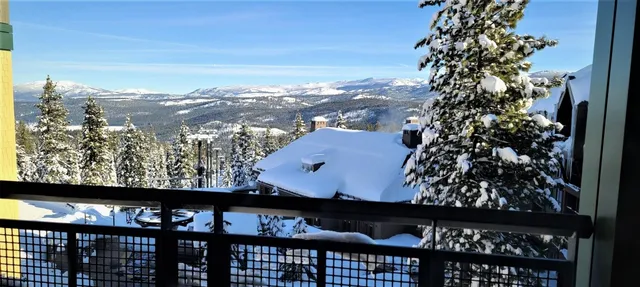 a view of a city from a balcony