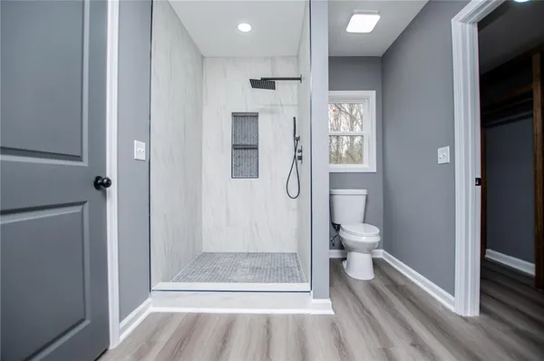 a view of a walk in closet