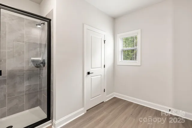 a view of bathroom with shower