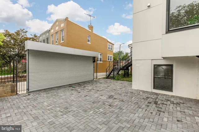 a backyard of a house