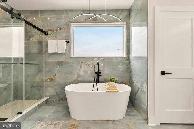 a roof deck with couches and a potted plant