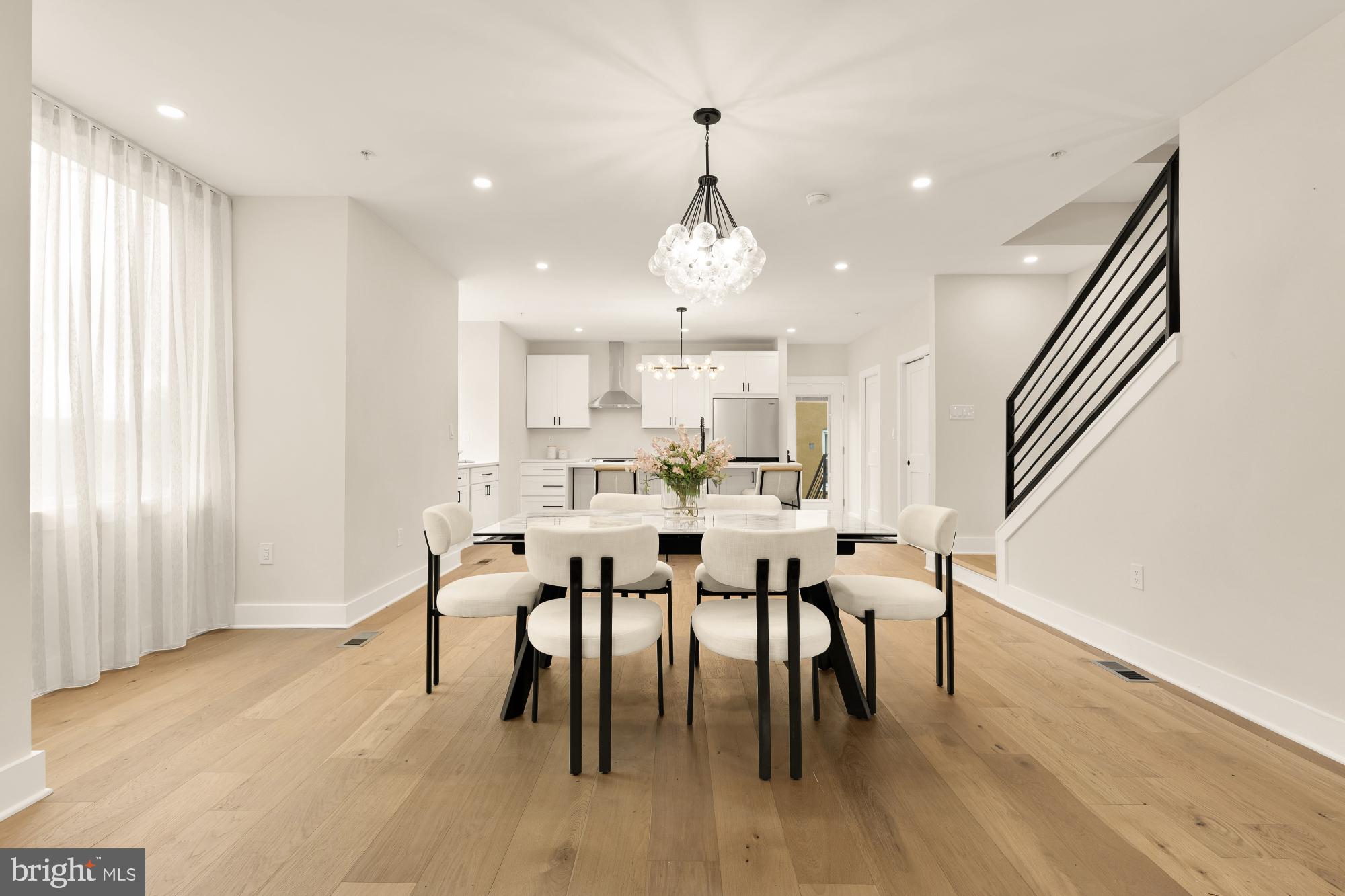1631 G Street Southeast Washington, DC 20003 - Photo 10 of 42 a dining room with furniture entryway and wooden floor