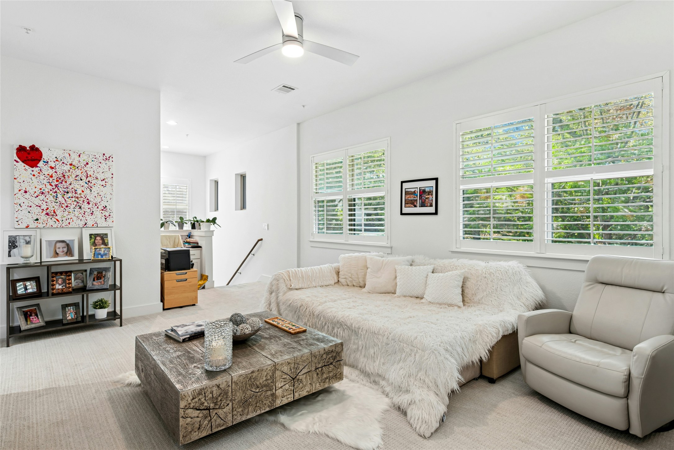 404 West Alpine Road, Unit 17 Austin, TX 78704 - Photo 21 of 35 Carpeted bedroom with a ceiling fan