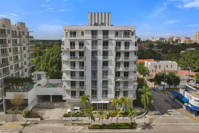 a front view of a building