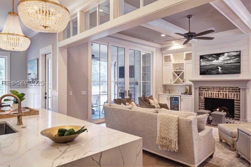 3 Shellfish Lane Okatie, SC 29909 - Photo 9 of 19 H2 Builders sample of kitchen and living area- not