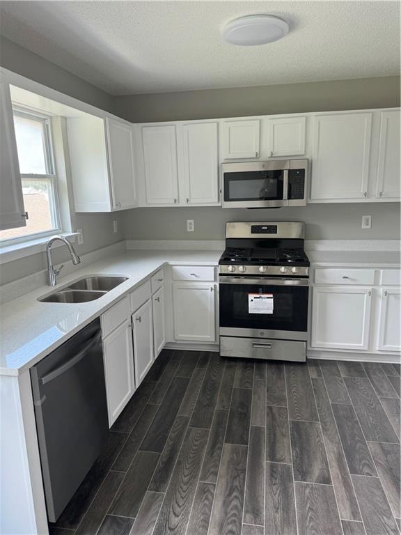 5309 Cattail Lane Atlanta, GA 30349 - Photo 2 of 9 a kitchen with wooden cabinets and stainless steel appliances