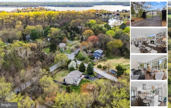 an aerial view of residential house with outdoor space
