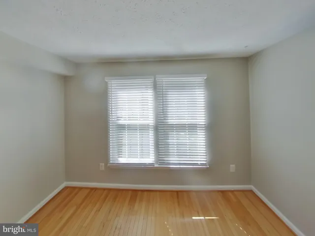 a view of a room with a window