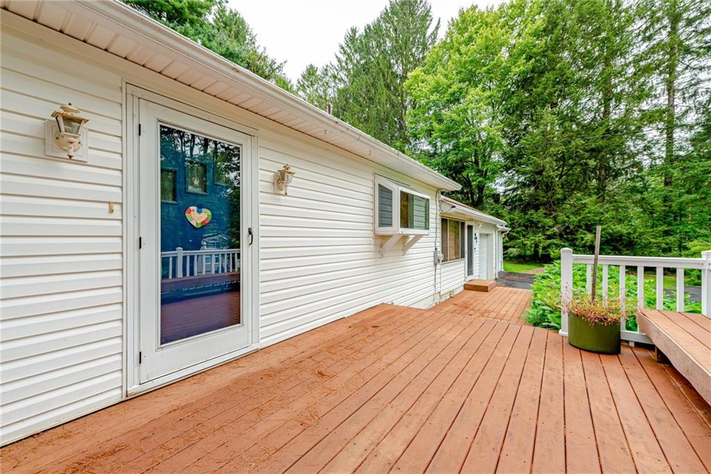 27 Matson Road Ligonier, PA 15658 - Photo 18 of 24 a view of backyard with deck and wooden floor