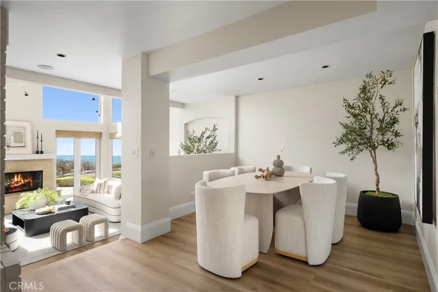 a living room with furniture flowerpot and window