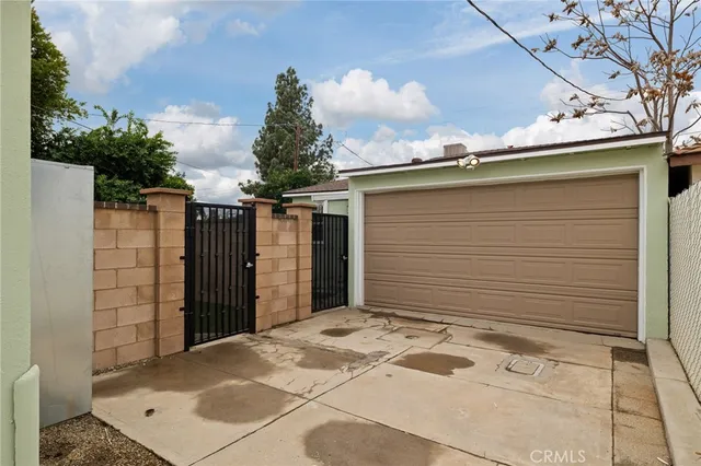 a backyard of a house
