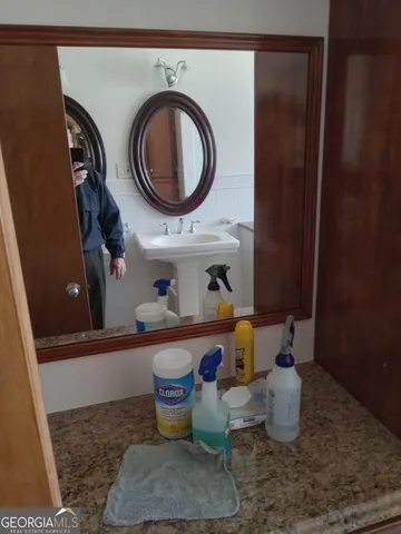 a close view of dining table