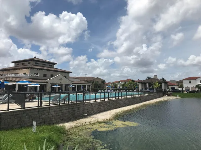 a view of a city from a terrace
