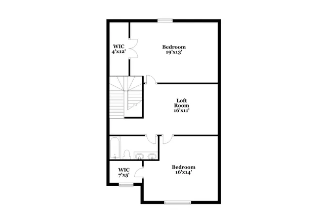 a picture of a room with a wall and a white wall