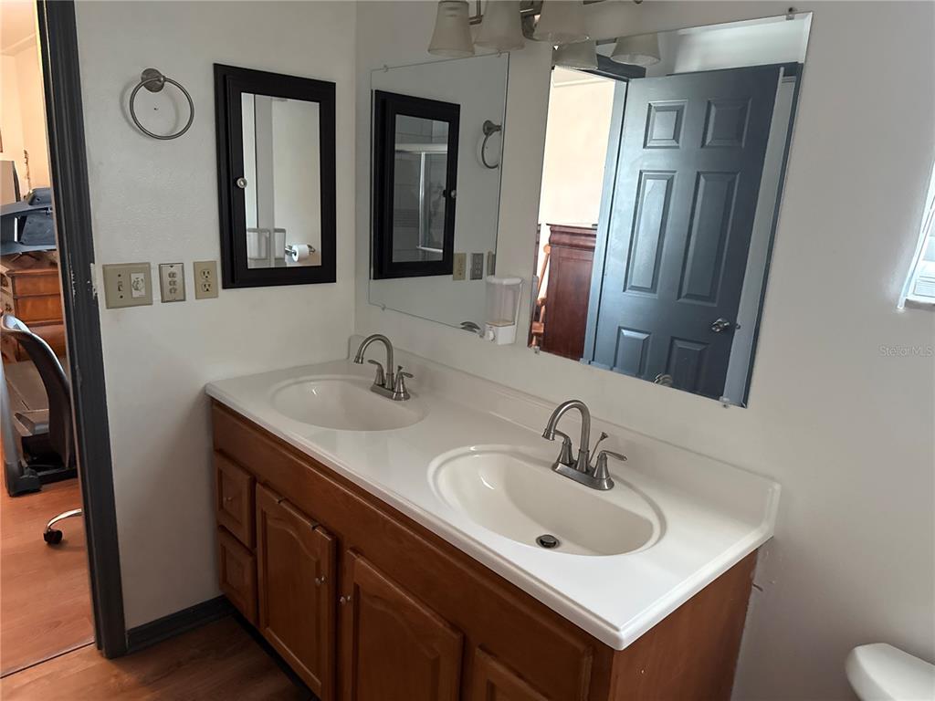 4560 Lamson Avenue Spring Hill, FL 34608 - Photo 19 of 41 a bathroom with a sink and a mirror