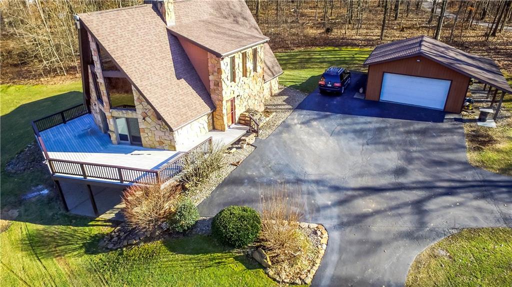 190 Sasse Road Cabot, PA 16023 - Photo 2 of 25 Custom Built Stone A-Frame