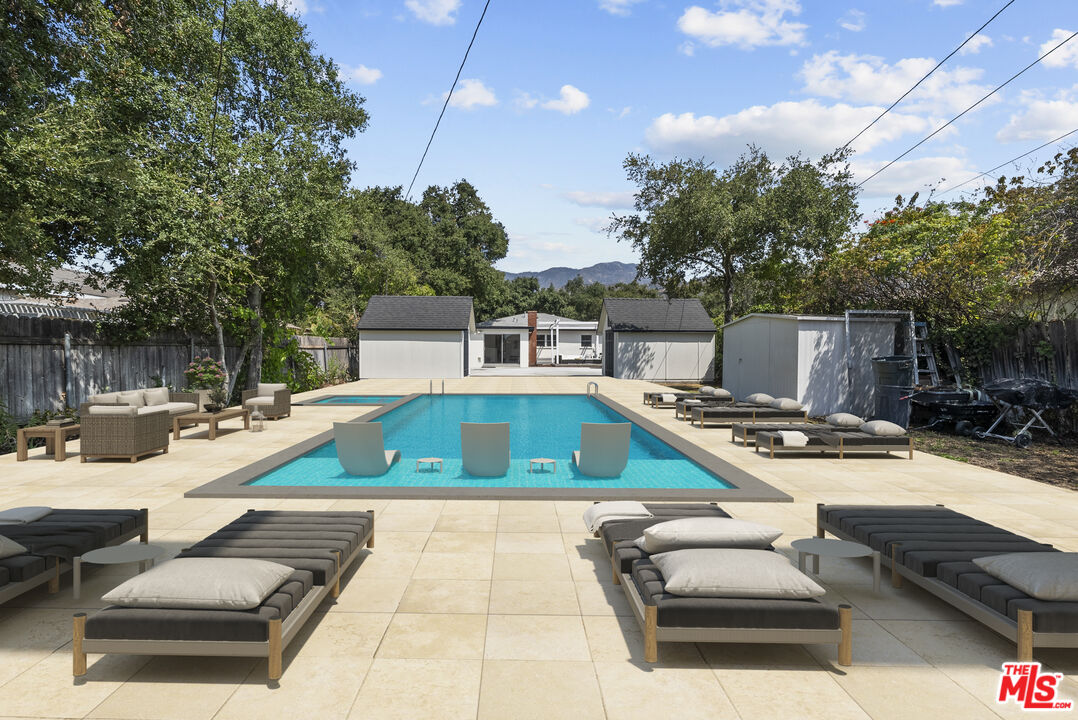 746 Valley View Avenue Monrovia, CA 91016 - Photo 41 of 53 a view of a patio with swimming pool table and chairs