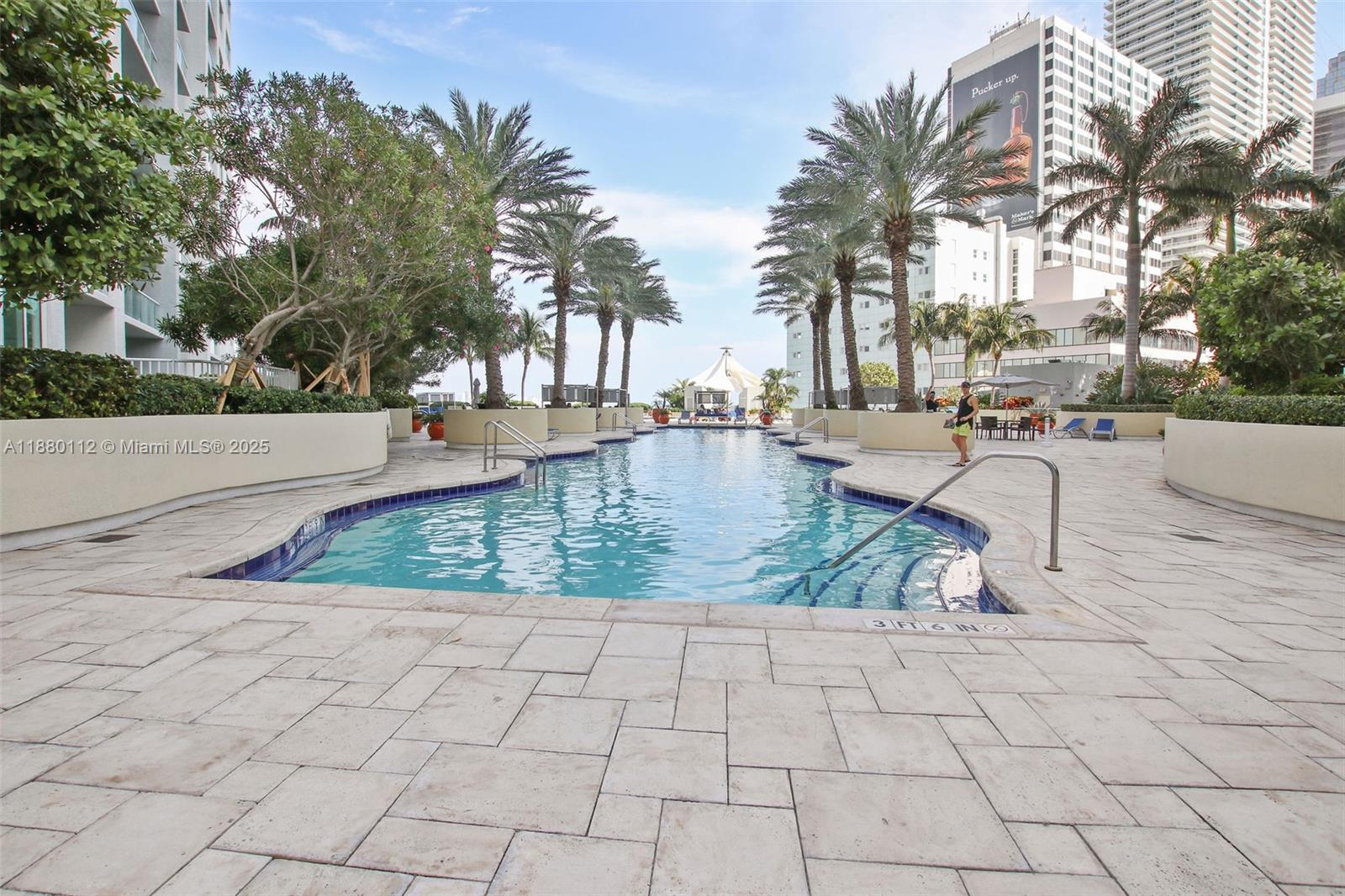 244 Biscayne Boulevard, Unit 4608 Miami, FL 33132 - Photo 26 of 45 a view of swimming pool with outdoor seating