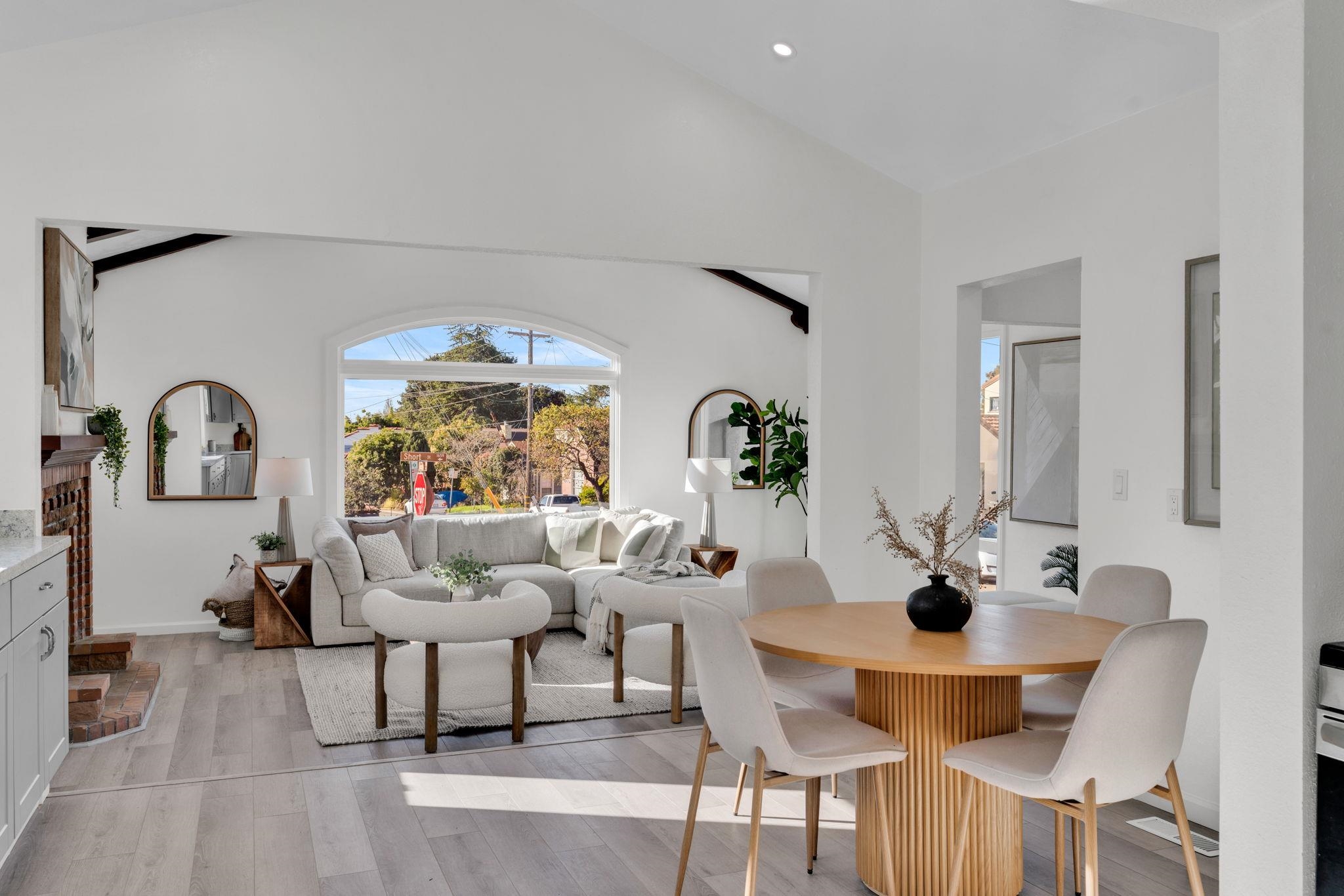 1482 Lincoln Street Berkeley, CA 94702 - Photo 19 of 49 a living room with furniture and a large window