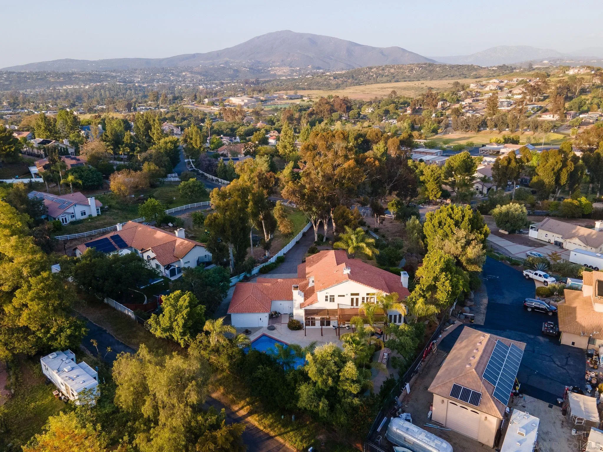 1623 Dewitt Estates Road Alpine, CA 91901 - Photo 46 of 53 an aerial view of residential house with outdoor space