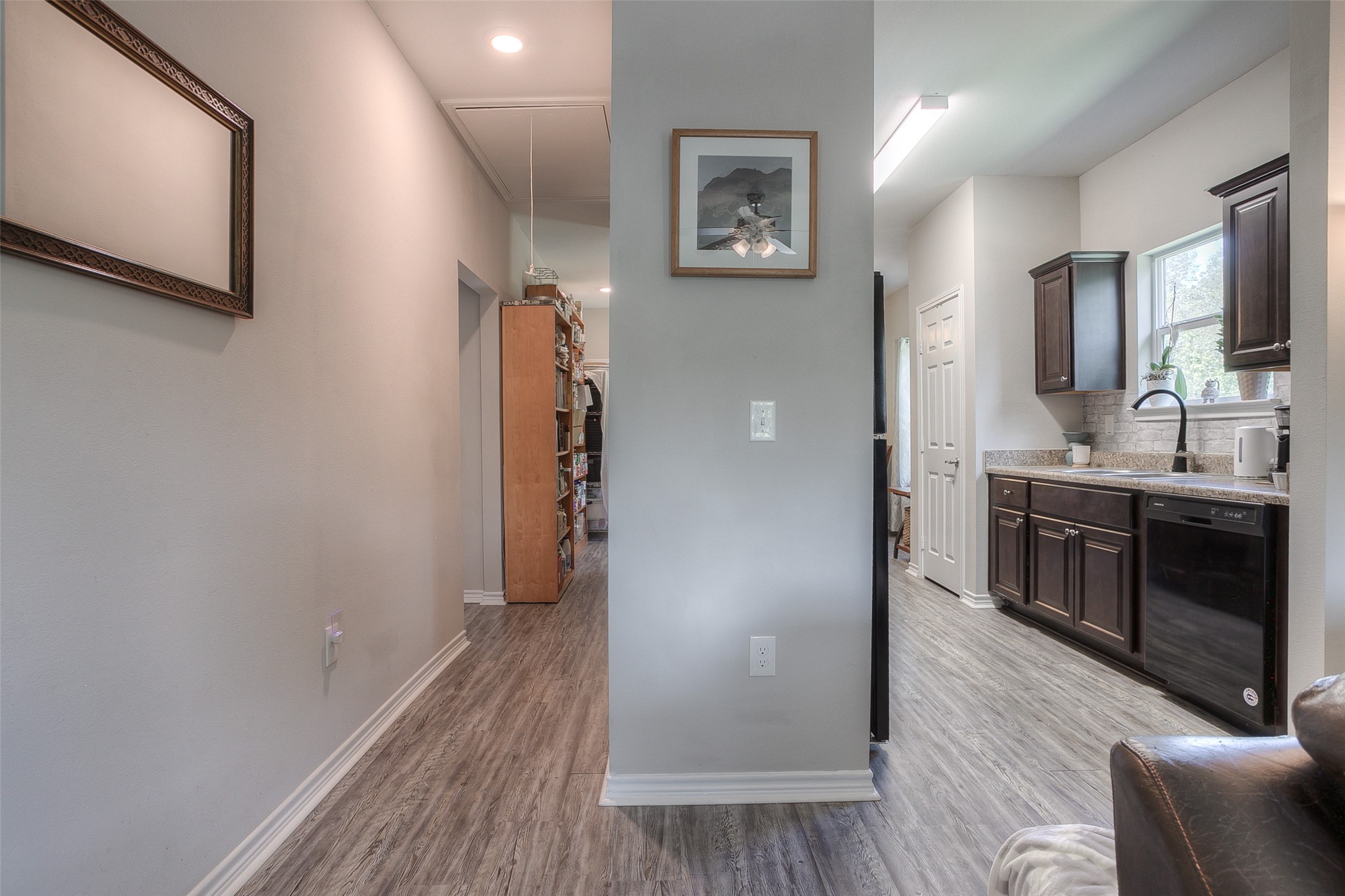 18 A R Kirk Road Trinity, TX 75862 - Photo 11 of 44 a view of a hallway with wooden floor and staircase