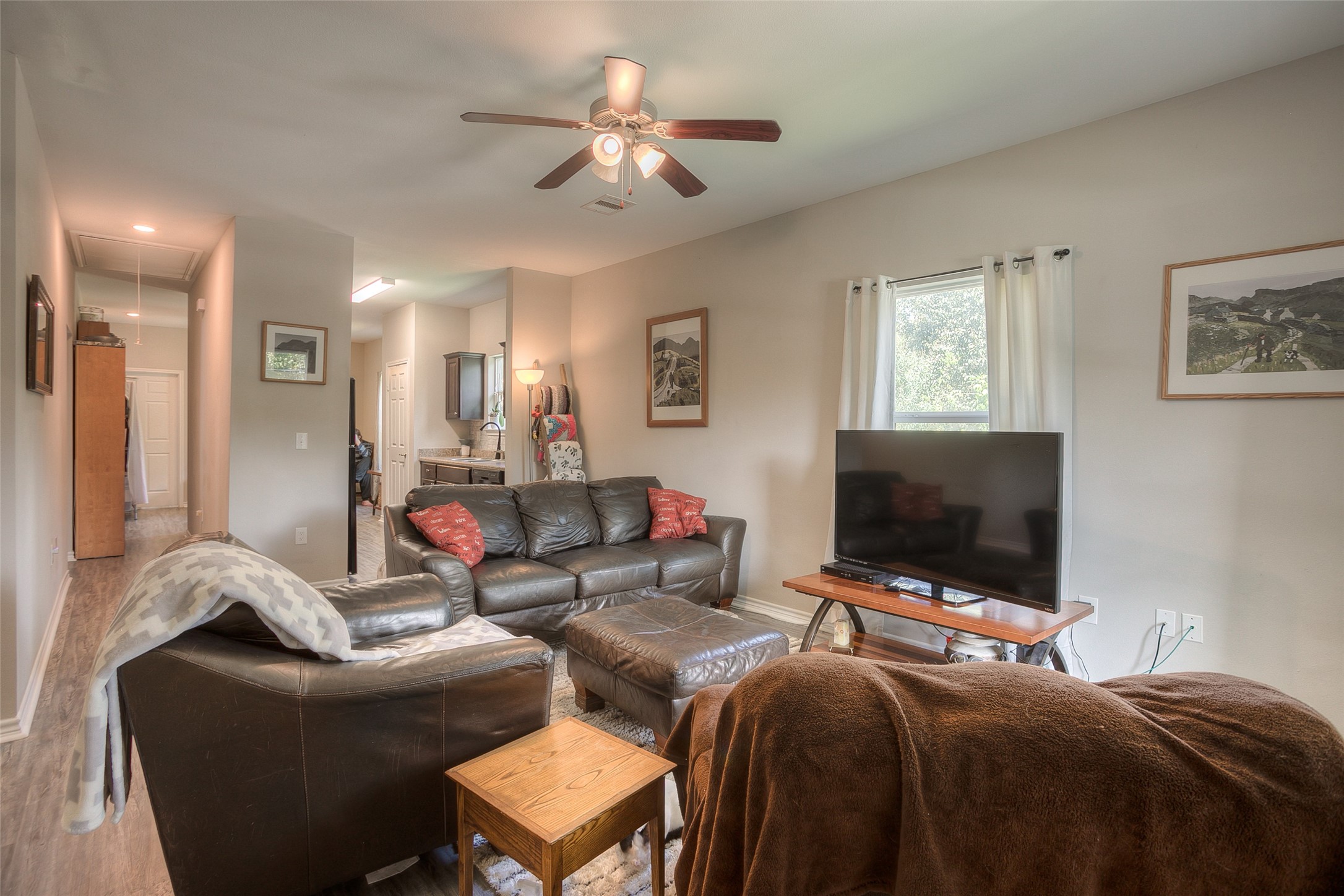 18 A R Kirk Road Trinity, TX 75862 - Photo 6 of 44 a living room with furniture and a flat screen tv