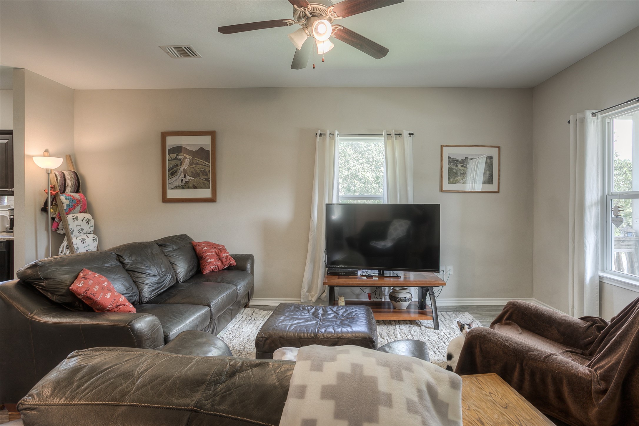 18 A R Kirk Road Trinity, TX 75862 - Photo 7 of 44 a living room with furniture and a flat screen tv