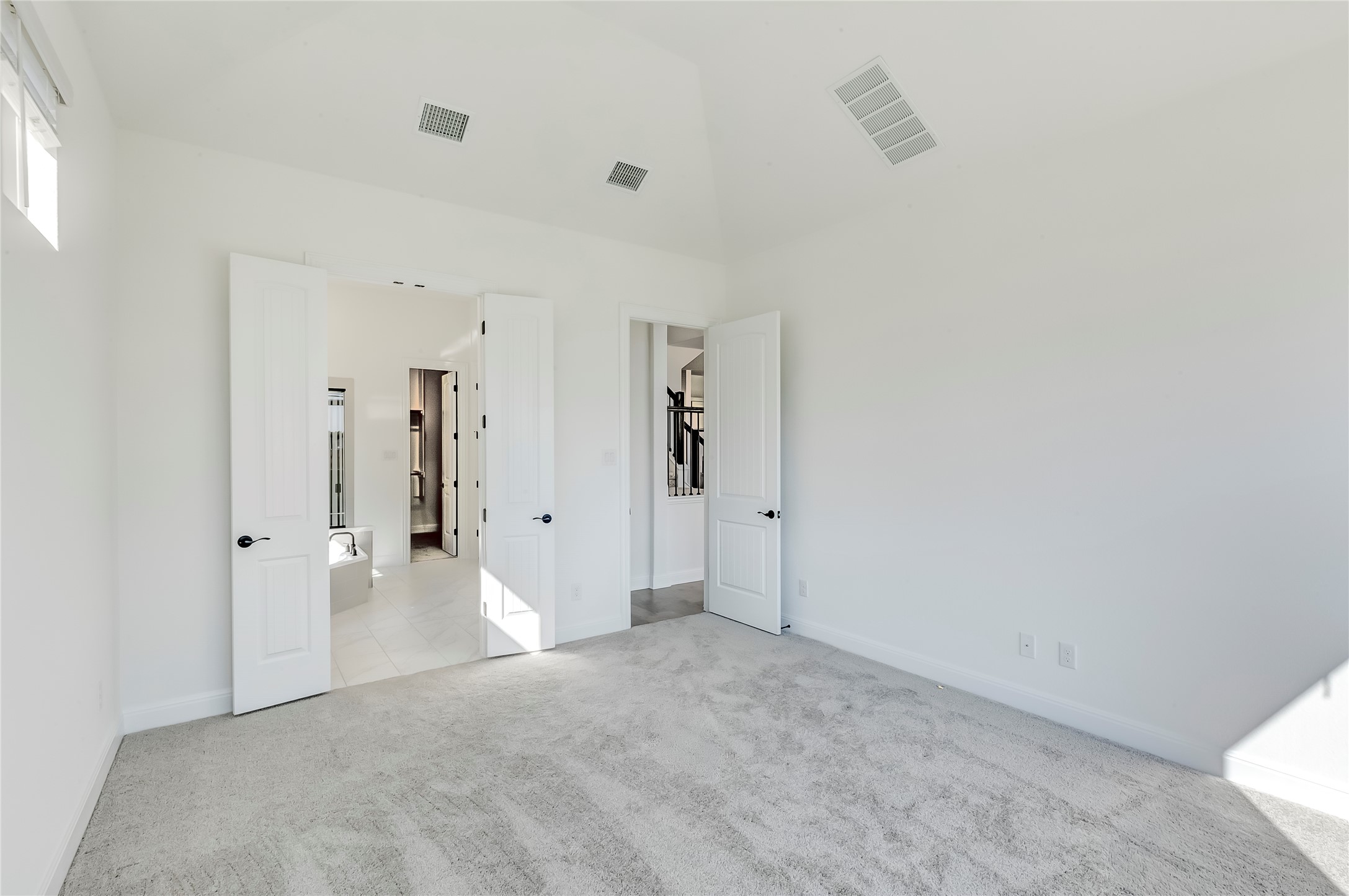 920 Old Gdn Road Leander, TX 78641 - Photo 17 of 39 Unfurnished bedroom featuring light colored carpet and high vaulted ceiling