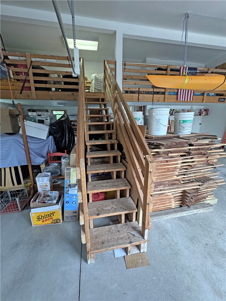 1044 North Greece Road Greece, NY 14626 - Photo 41 of 48 Staircase to loft in garage.