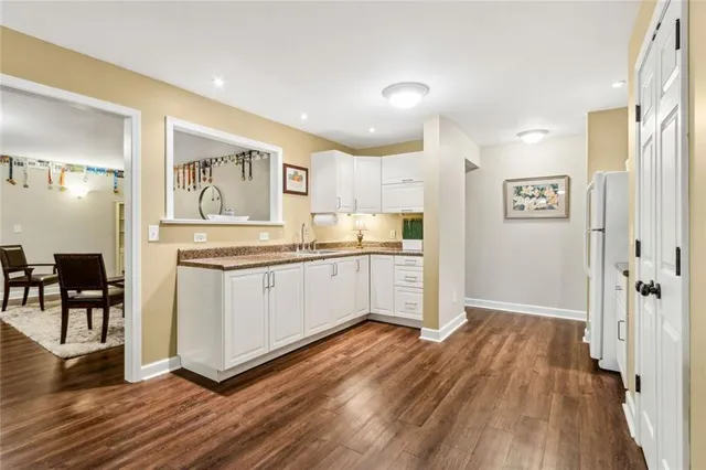 a view of a forest with trees