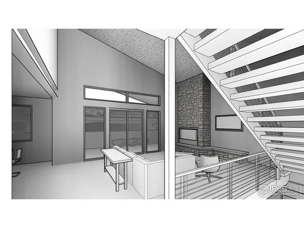 a black and white photo of a balcony