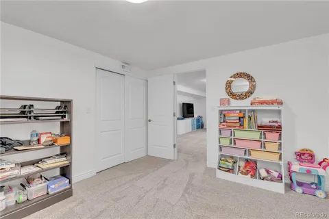 a view of storage and utility room with toys