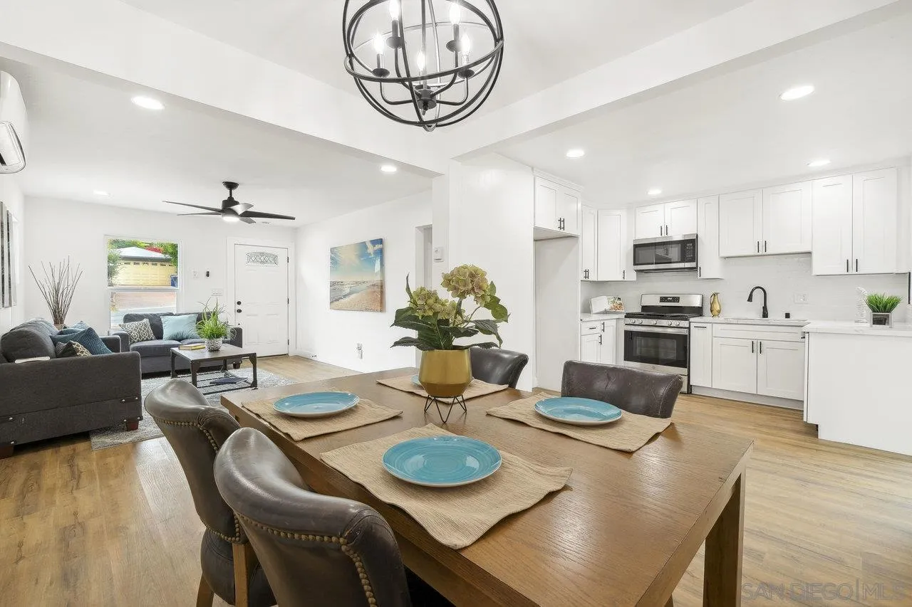 4741 Maple Avenue La Mesa, CA 91942 - Photo 11 of 34 a view of a dining room with furniture and wooden floor