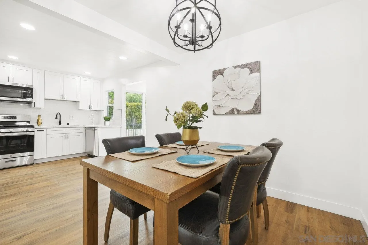 4741 Maple Avenue La Mesa, CA 91942 - Photo 10 of 34 a view of a dining room with furniture and wooden floor