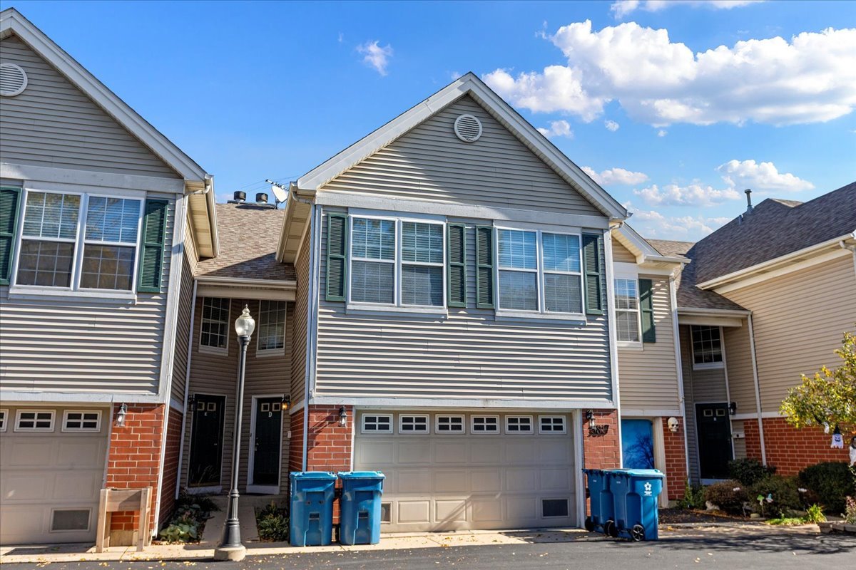 a front view of a house