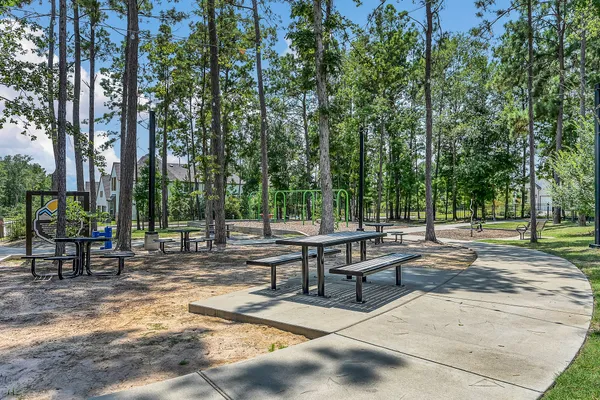 a view of backyard with green space