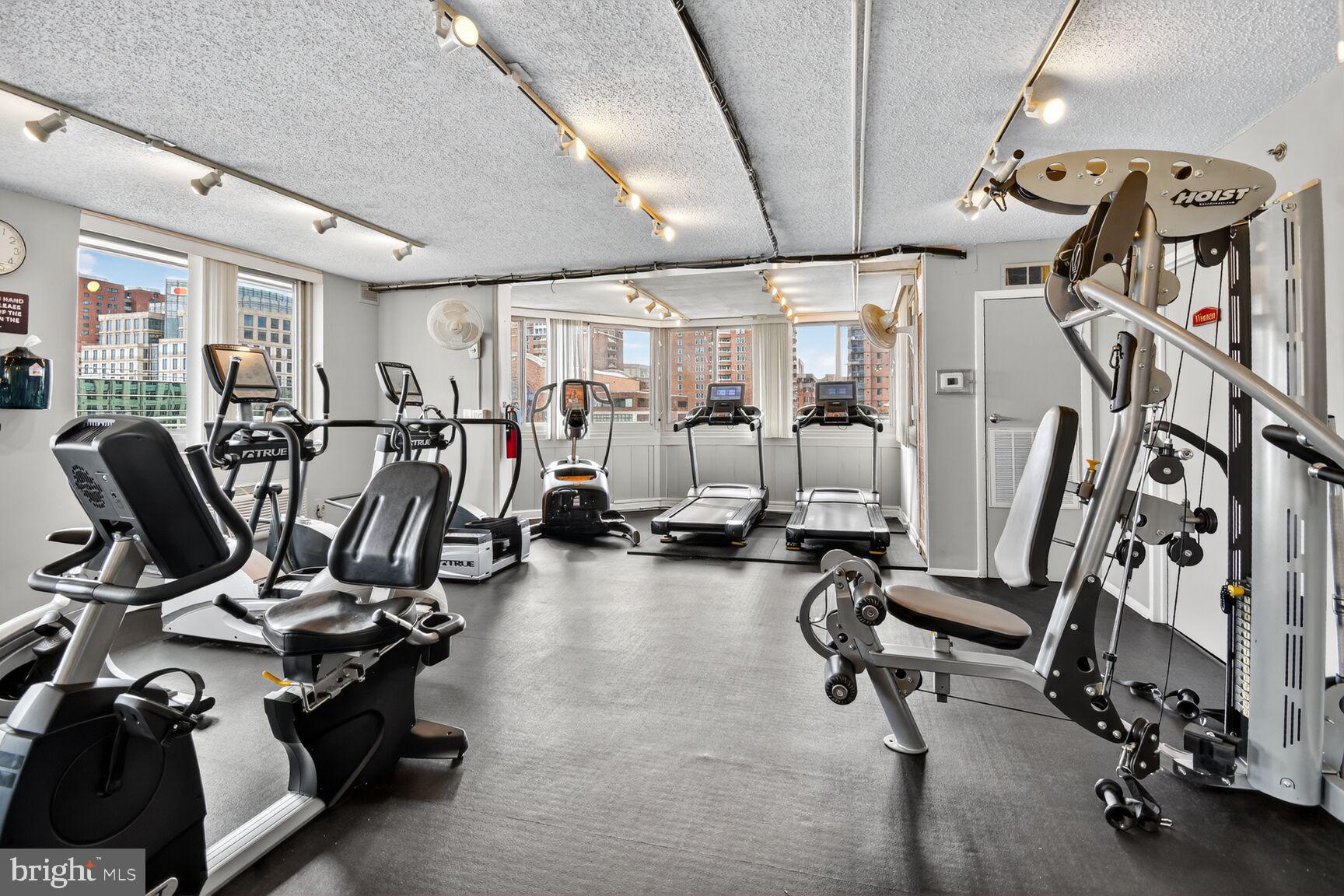 1001 North Vermont Street, Unit 102 Arlington, VA 22201 - Photo 19 of 27 a view of a room with gym equipment