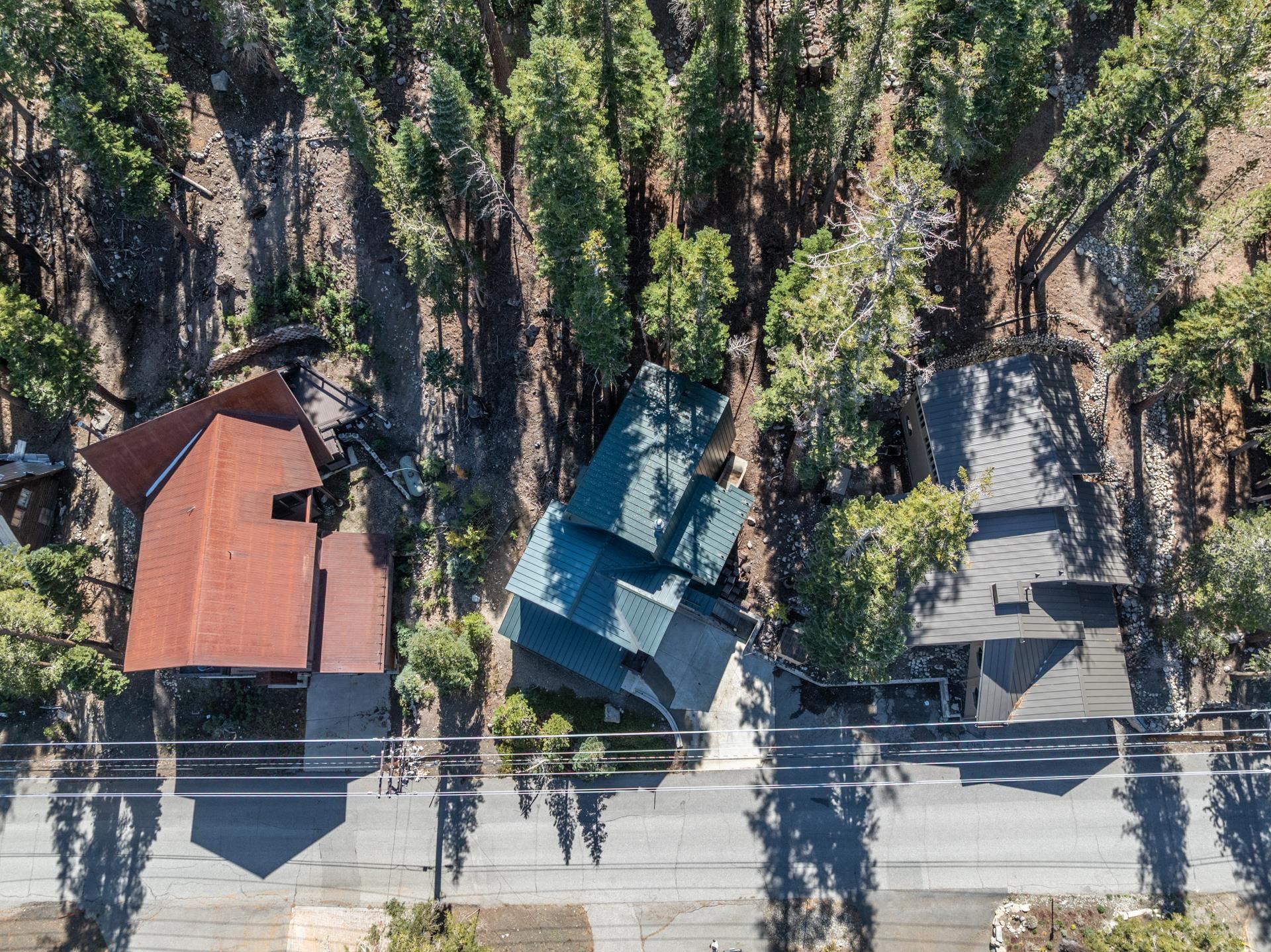 349 Davison Road Mammoth Lakes, CA 93546 - Photo 43 of 43 Aerial view of property and surrounding area