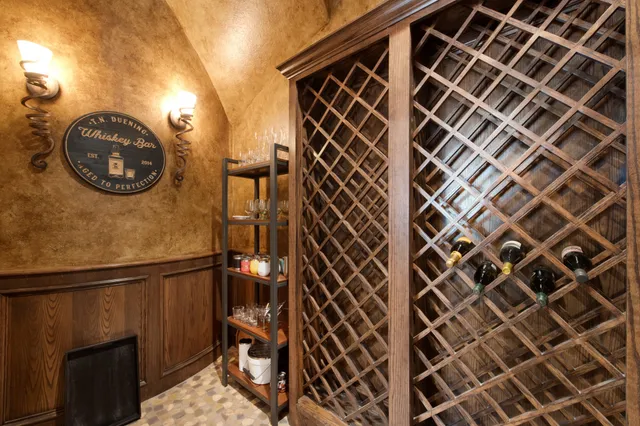 a view of a fireplace