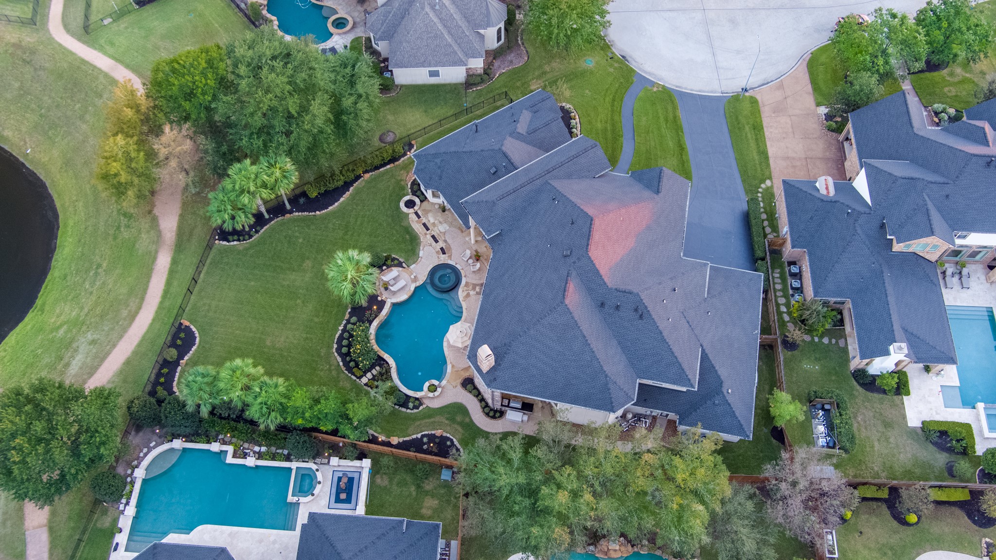 15702 Knauff Ranch Court Cypress, TX 77429 - Photo 5 of 50 an aerial view of a house with a garden