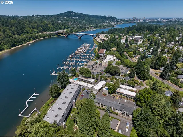 an aerial view of multiple house