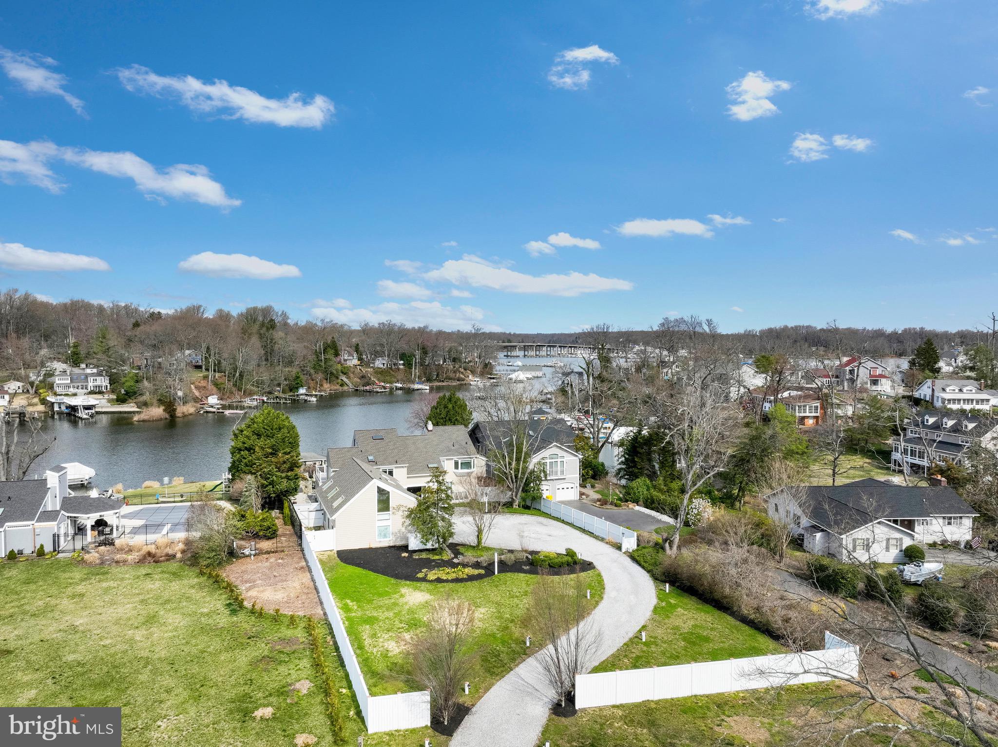 252 Riverside Road Edgewater, MD 21037 - Photo 80 of 90 Front aerial from the road