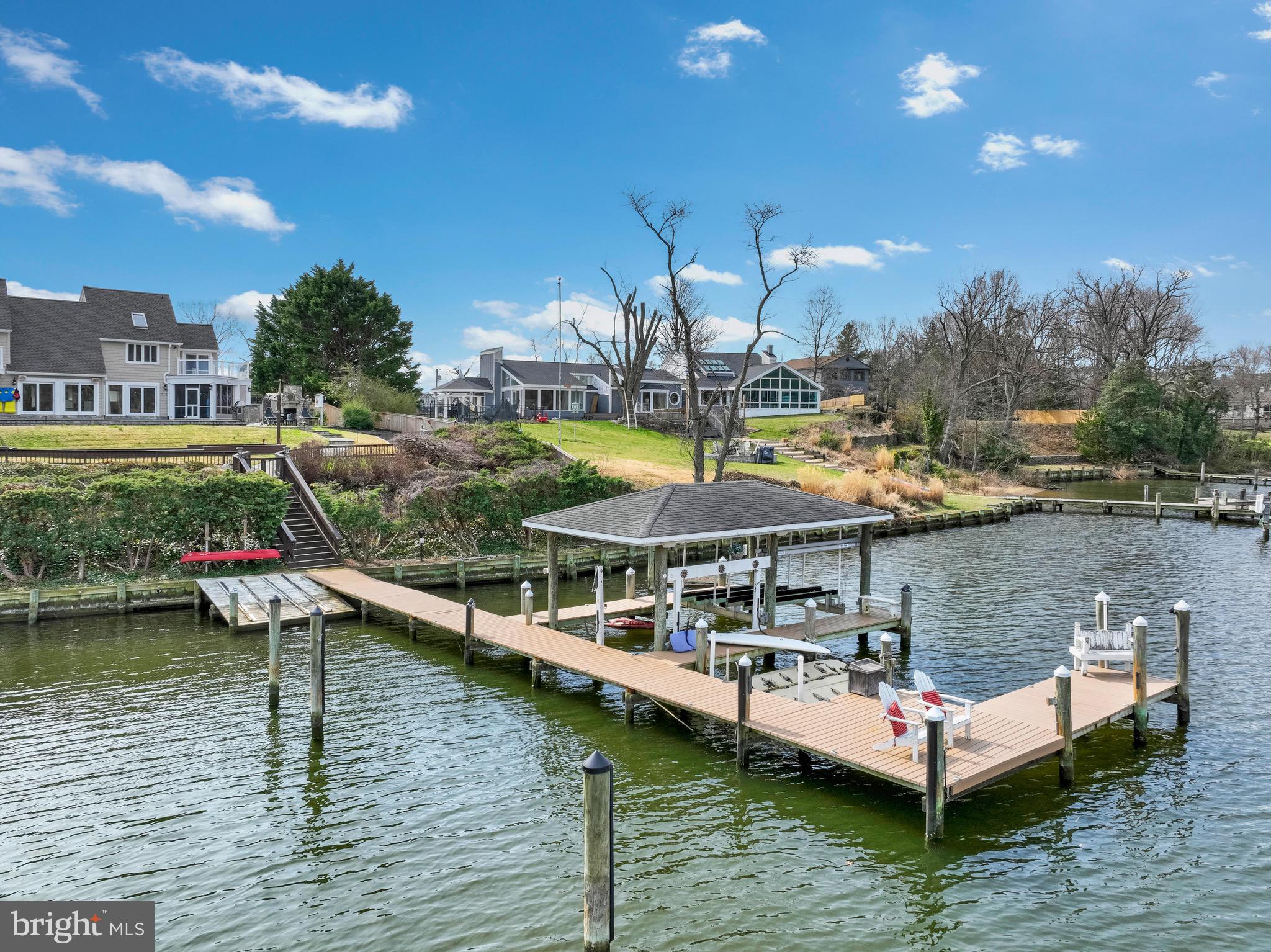 252 Riverside Road Edgewater, MD 21037 - Photo 84 of 90 Aerial - large boat slip and kayak ramp