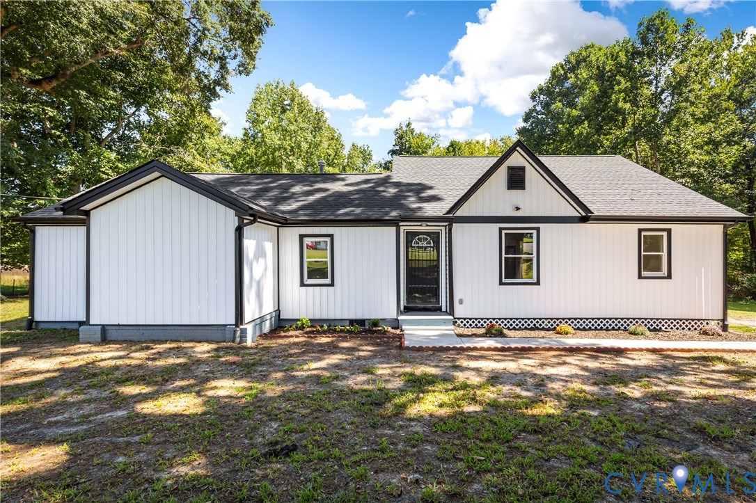 8409 Hopkins Road North Chesterfield, VA 23237 - Photo 1 of 51 White vertical siding exterior with black trim, bl