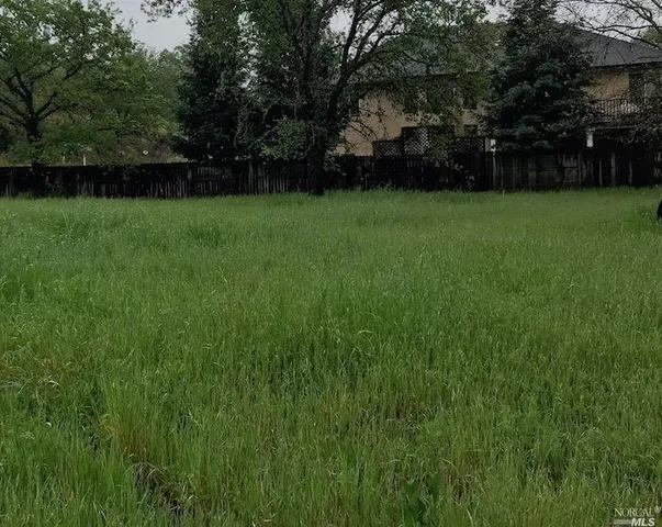 a view of a green yard