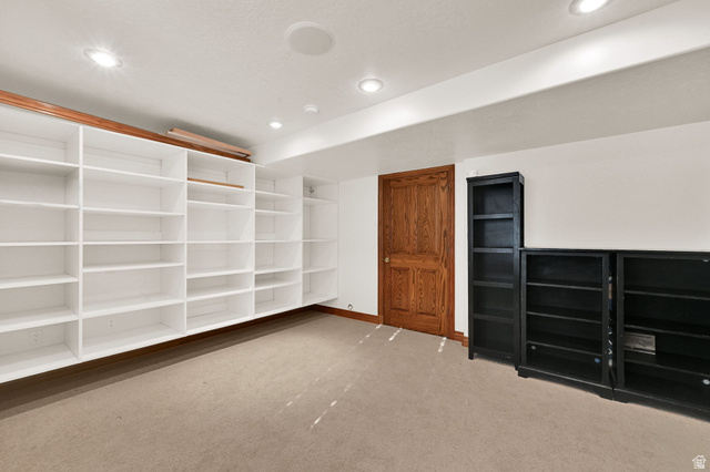 1085 Windsor Drive Provo, UT 84604 - Photo 61 of 83 Interior space with recessed lighting and light carpet